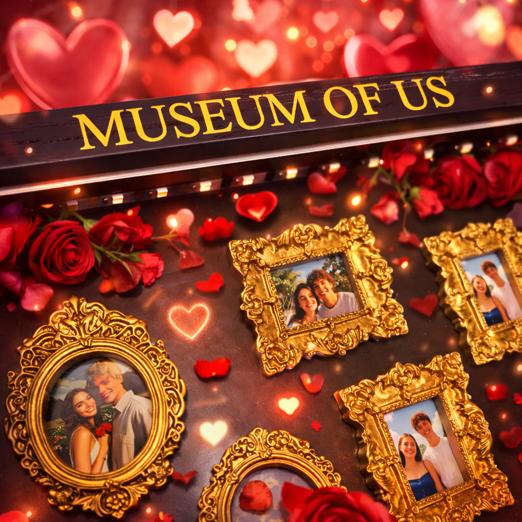 Museum of Us Frame Personalized Couples Gift for Her Cute Miniature Museum Text Photo Gifts Meaningful Gift Valentine's Day Anniversary Gift- Custom Museum of us Frame
