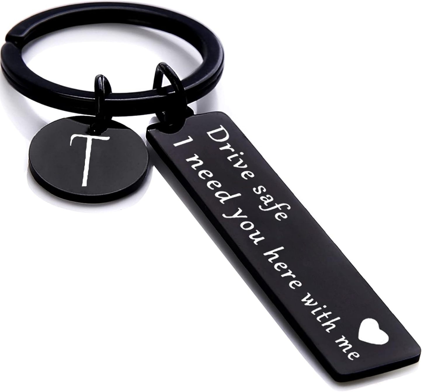 Drive safe keychain for boyfriend, 26 Letter Keychain, I Need You Here with me - aiprintlab