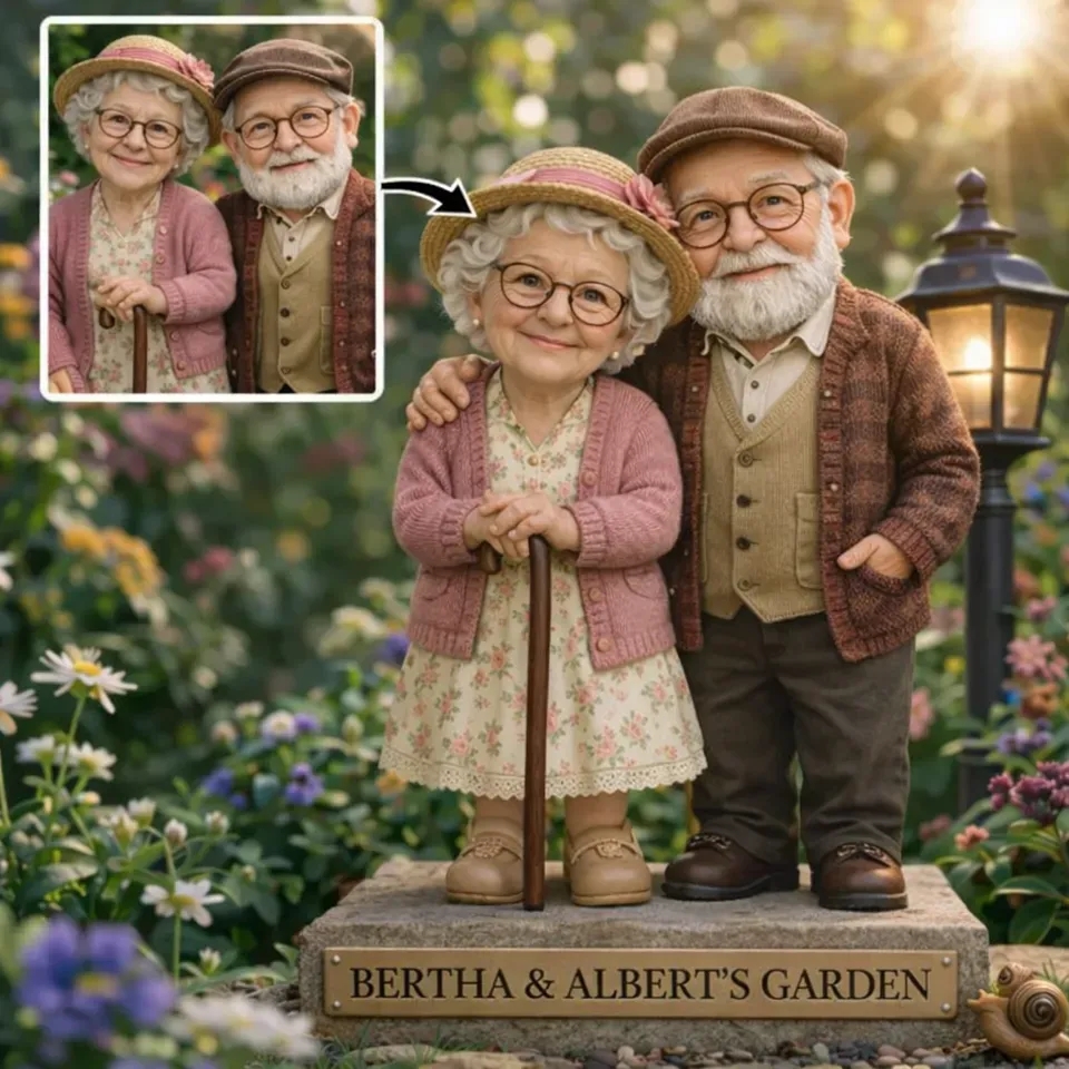 Custom Gnome From Any Photo - Personalized Gardening Acrylic Plaque Stake - Funny Gift for Grandma Grandpa - aiprintlab
