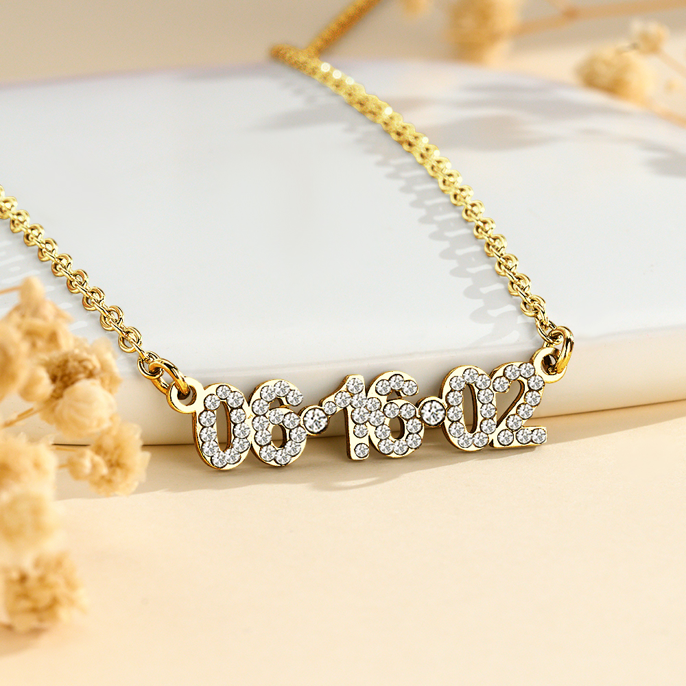 Valentine's Day Gifts Personalized Date Bracelet Custom Anniversary Date Bracelet for Her  Minimalist Engraved Date Bracelet Valentine's Day Gifts for Girlfriends - aiprintlab