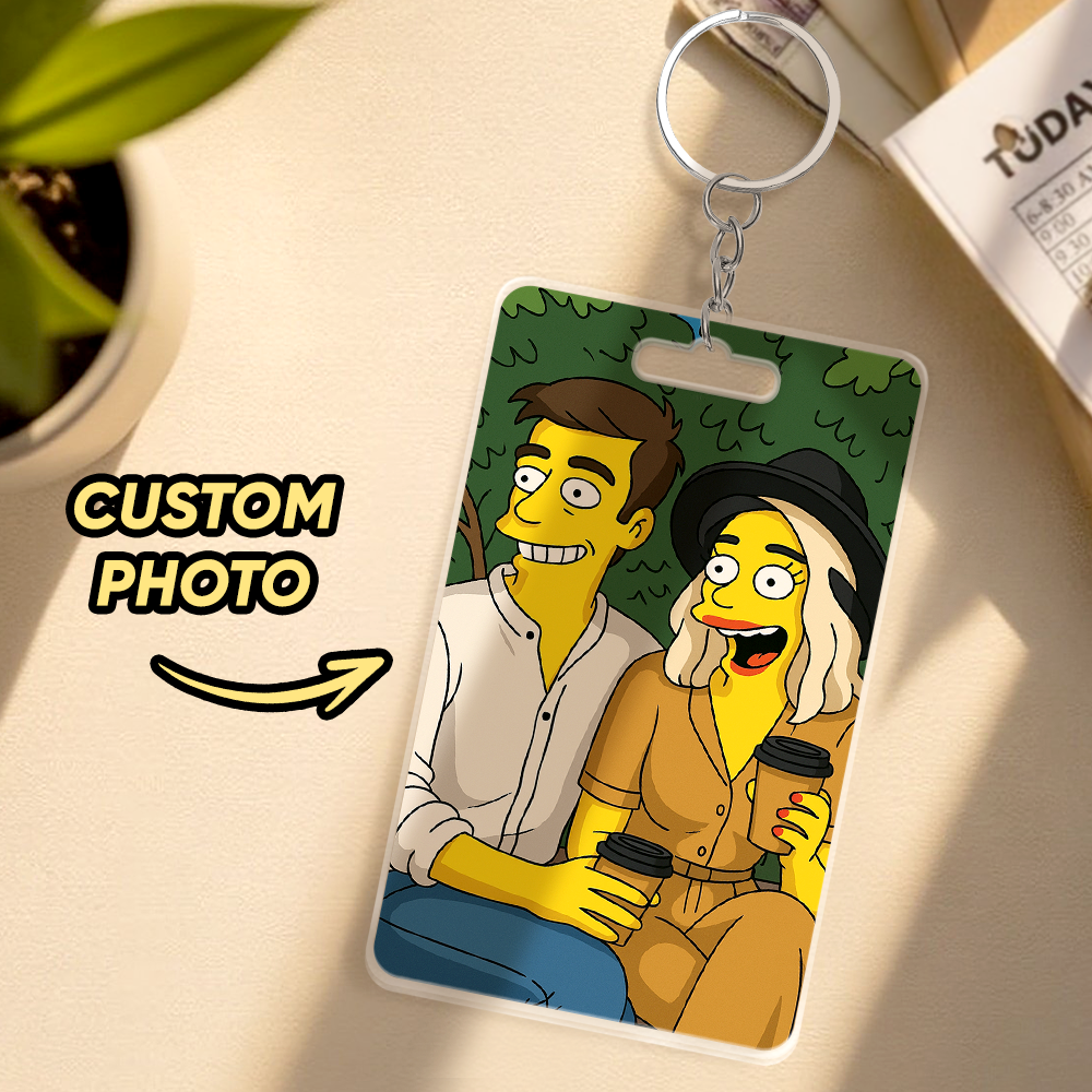 Custom AI Filter Keychain Made from Your Favorite Photo for a Unique Gift