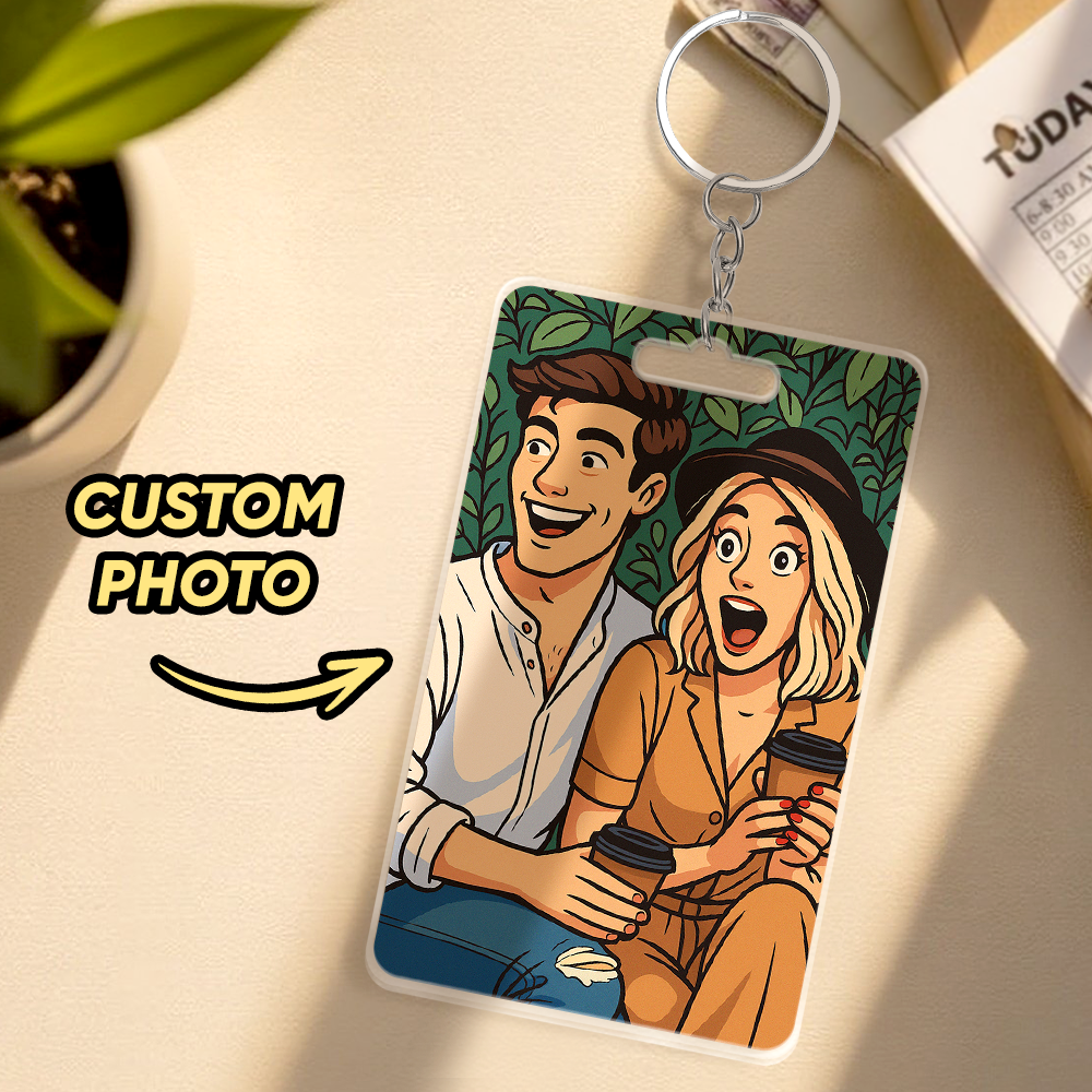 Custom AI Filter Keychain Made from Your Favorite Photo for a Unique Gift