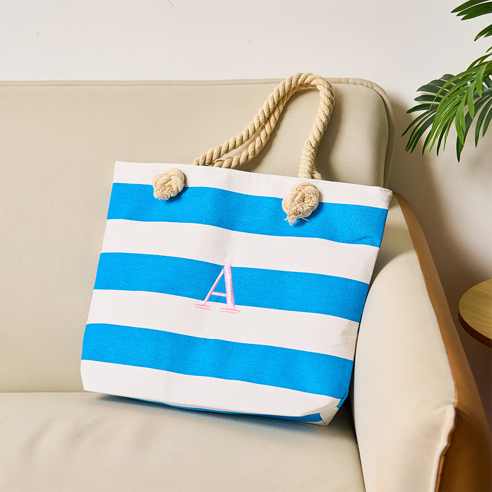 Personalized Embroidered Beach Bag, Bridesmaid Gift Custom Name Tote Bag, Bridal Party Gift Bag, Monogrammed Beach Tote, Bride's Babe Gift Ideas