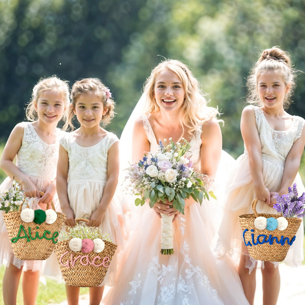 PERSONALIZED straw moroccan basket,bridal shower bags,customized straw bags,custom beach bag,straw tote,embroidered bags