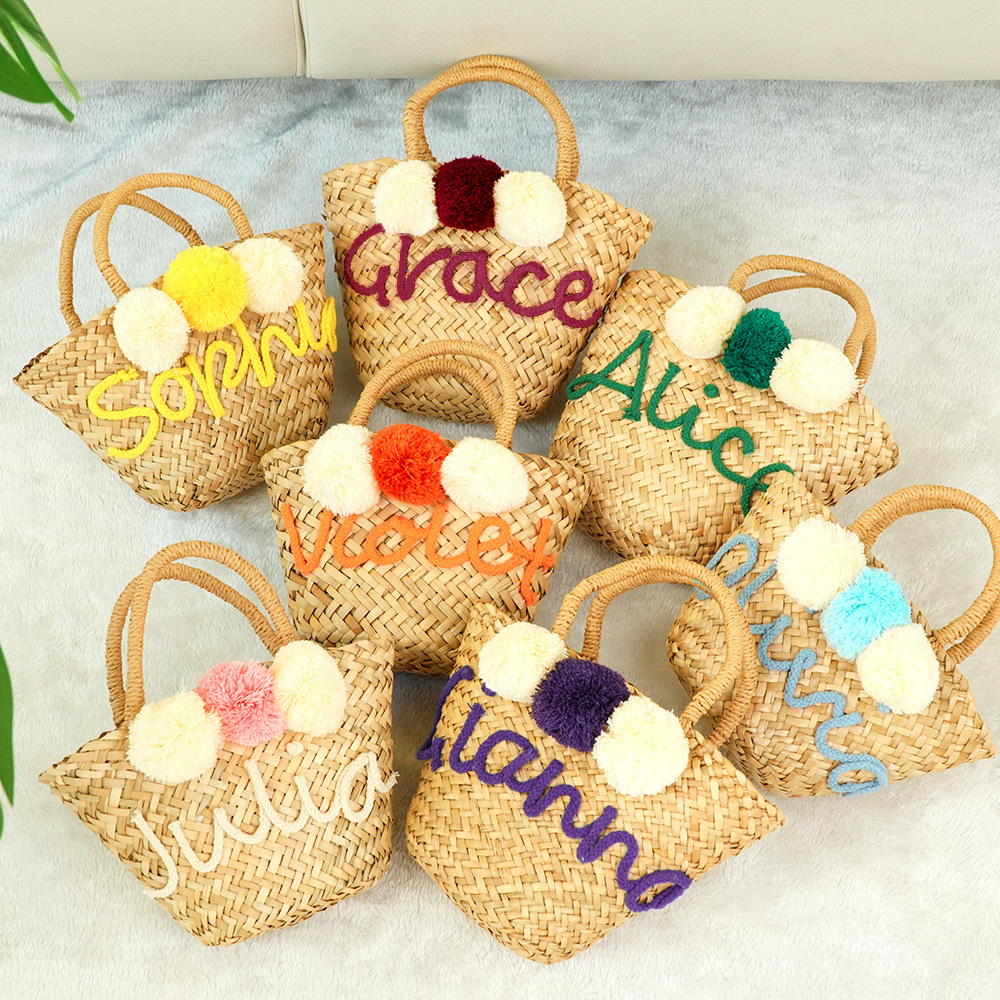 PERSONALIZED straw moroccan basket,bridal shower bags,customized straw bags,custom beach bag,straw tote,embroidered bags