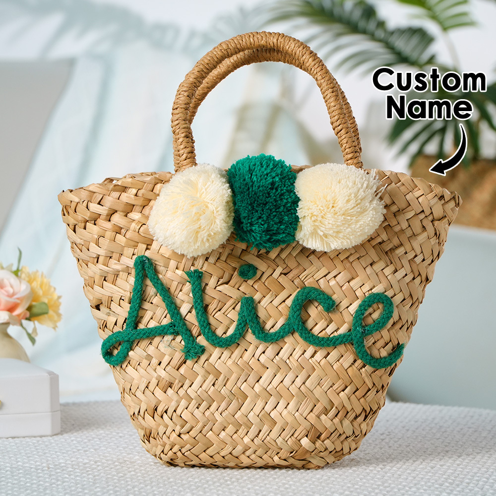 PERSONALIZED straw moroccan basket,bridal shower bags,customized straw bags,custom beach bag,straw tote,embroidered bags