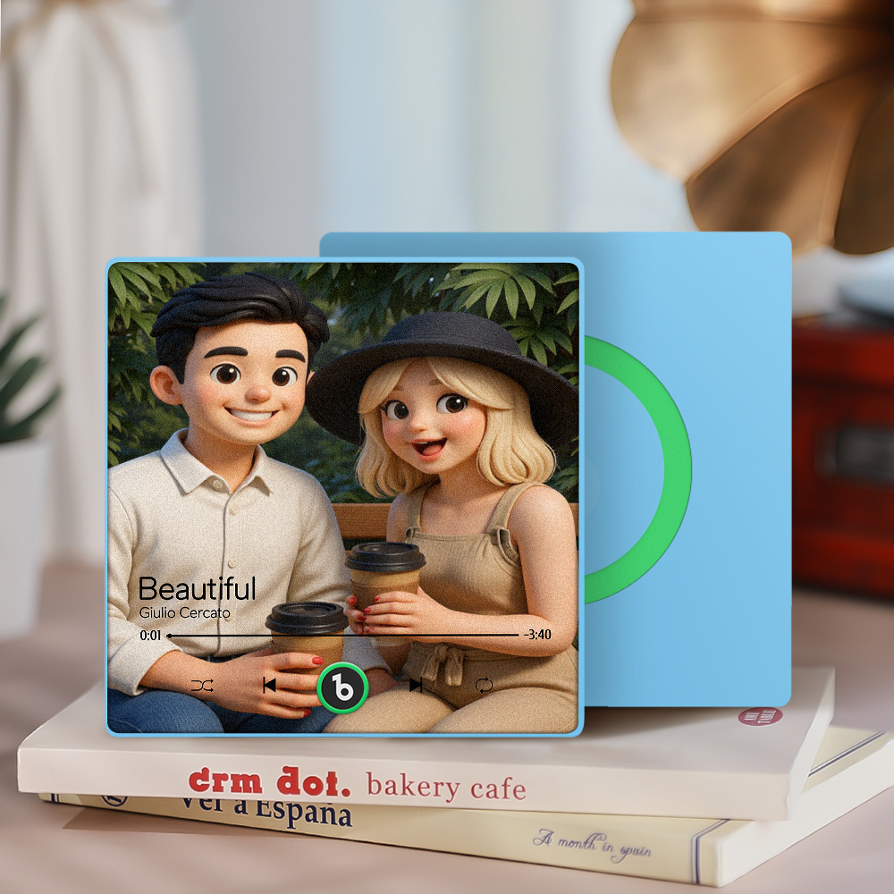 Customized Music Fridge Magnets Different Personality Cartoon Character Style Photo Frame Album Fridge Magnets