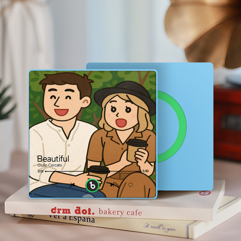 Customized Music Fridge Magnets Different Personality Cartoon Character Style Photo Frame Album Fridge Magnets