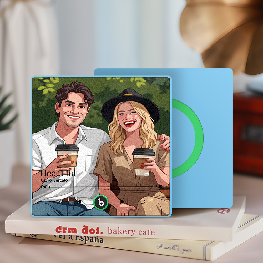 Customized Music Fridge Magnets Different Personality Cartoon Character Style Photo Frame Album Fridge Magnets