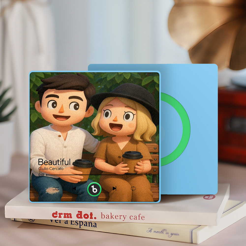 Customized Music Fridge Magnets Different Personality Cartoon Character Style Photo Frame Album Fridge Magnets