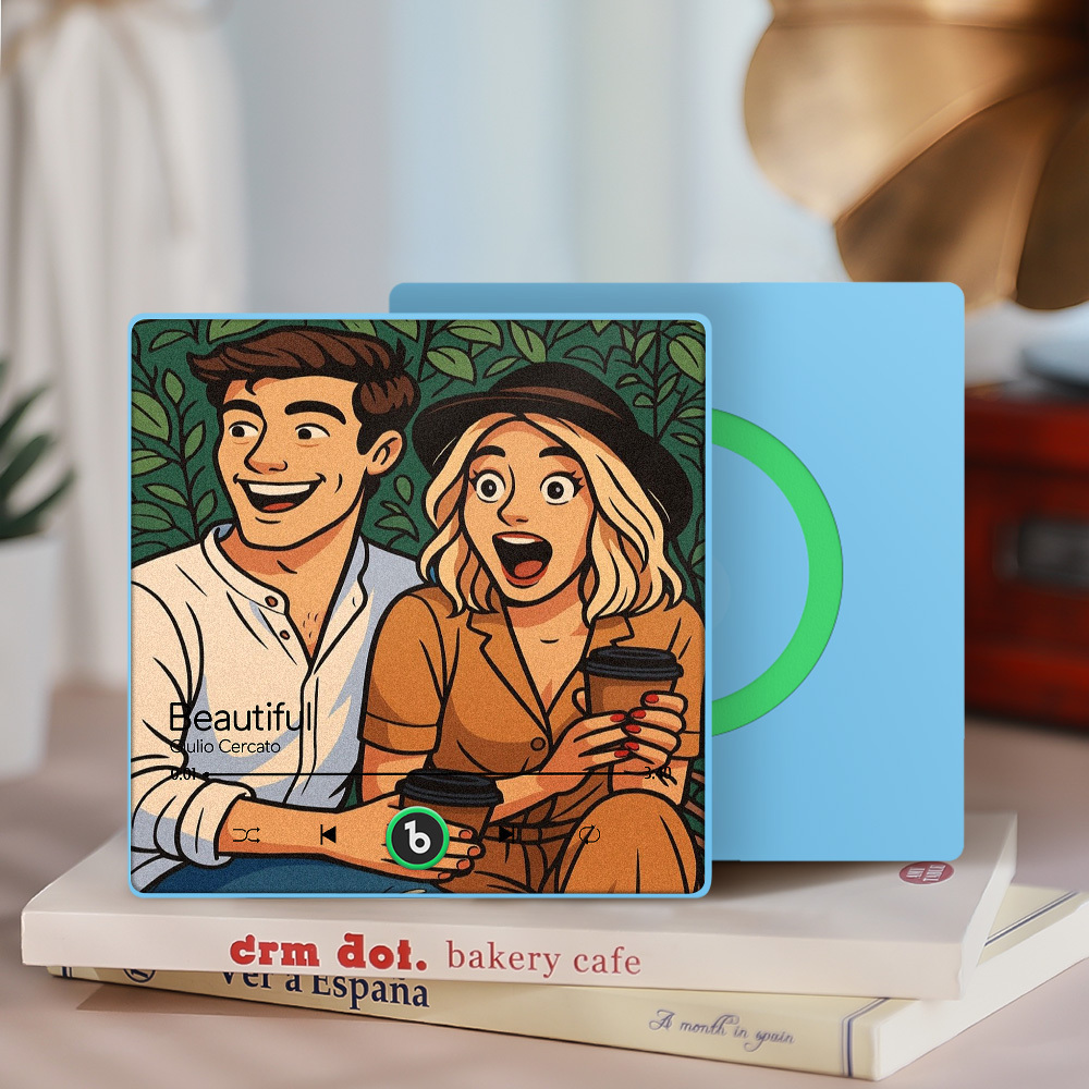 Customized Music Fridge Magnets Different Personality Cartoon Character Style Photo Frame Album Fridge Magnets