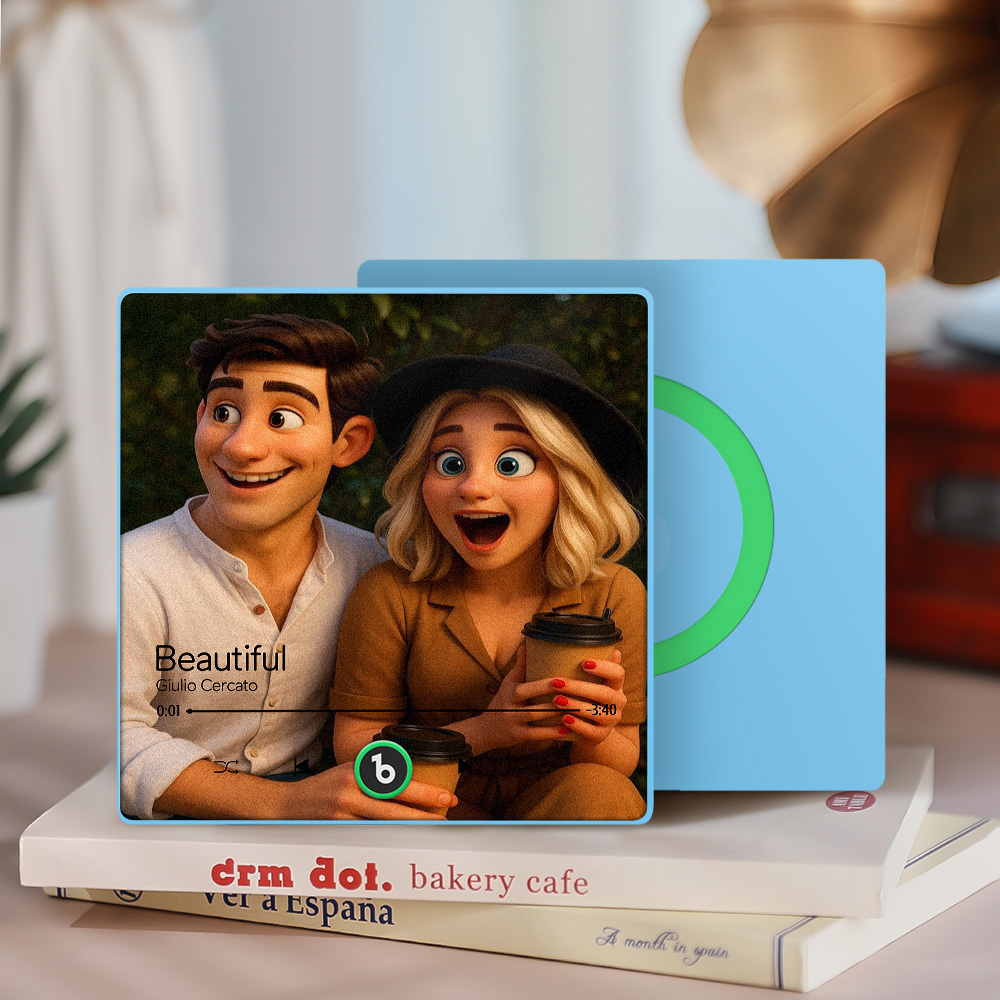 Customized Music Fridge Magnets Different Personality Cartoon Character Style Photo Frame Album Fridge Magnets