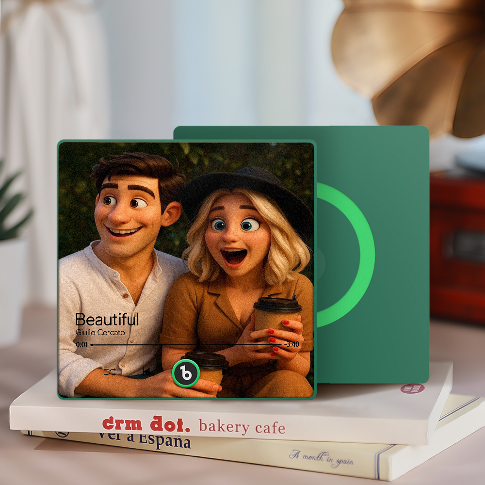 Customized Music Fridge Magnets Different Personality Cartoon Character Style Photo Frame Album Fridge Magnets