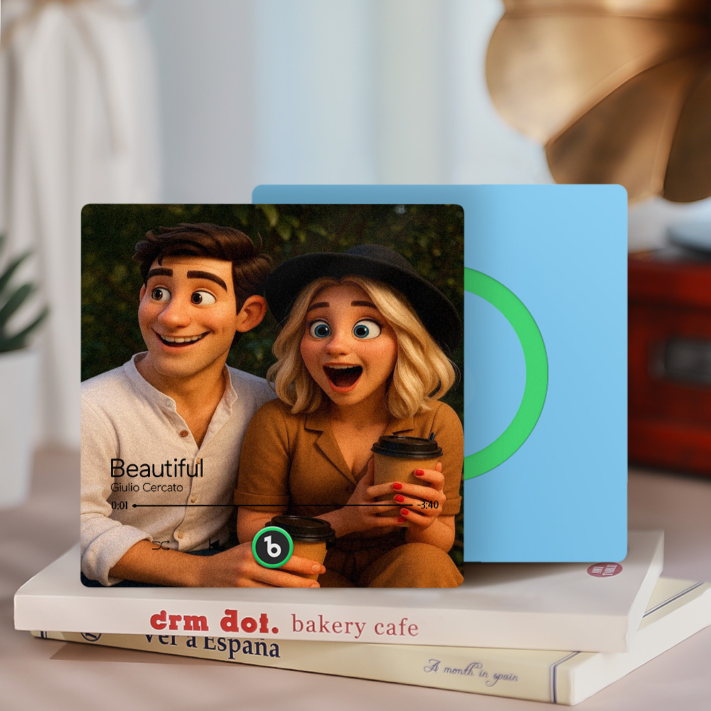 Customized Music Fridge Magnets Different Personality Cartoon Character Style Photo Frame Album Fridge Magnets