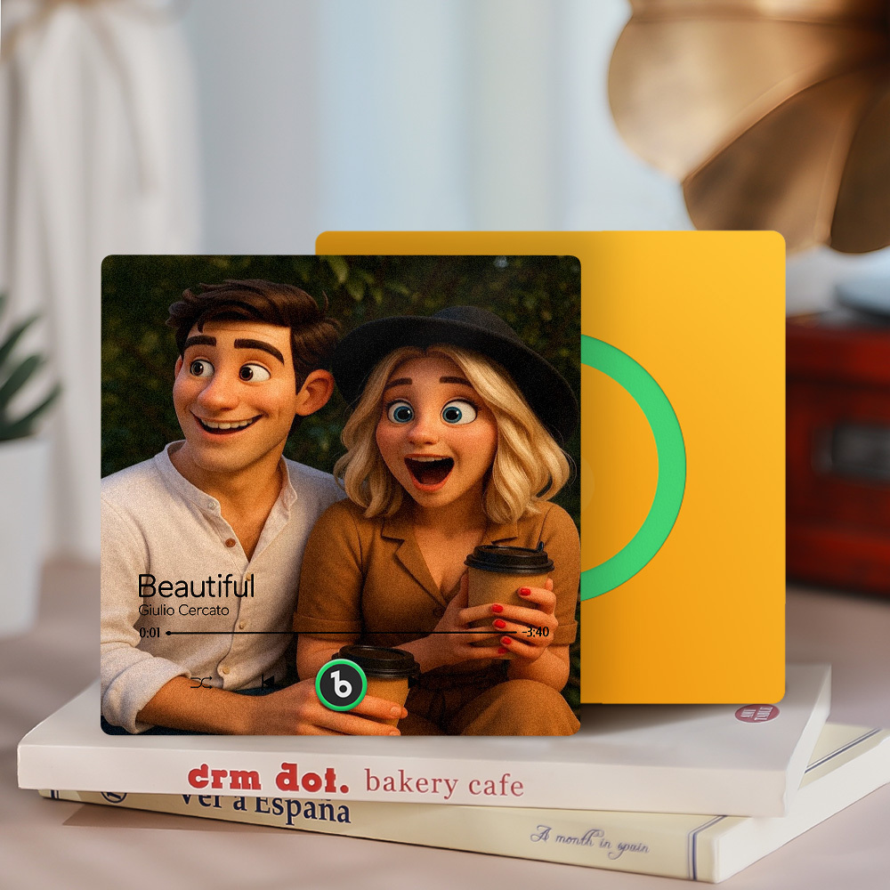 Customized Music Fridge Magnets Different Personality Cartoon Character Style Photo Frame Album Fridge Magnets