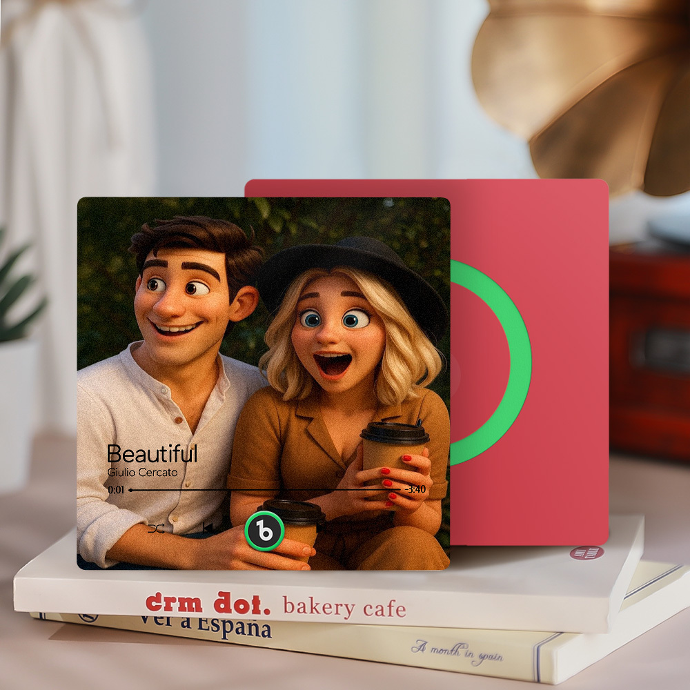 Customized Music Fridge Magnets Different Personality Cartoon Character Style Photo Frame Album Fridge Magnets