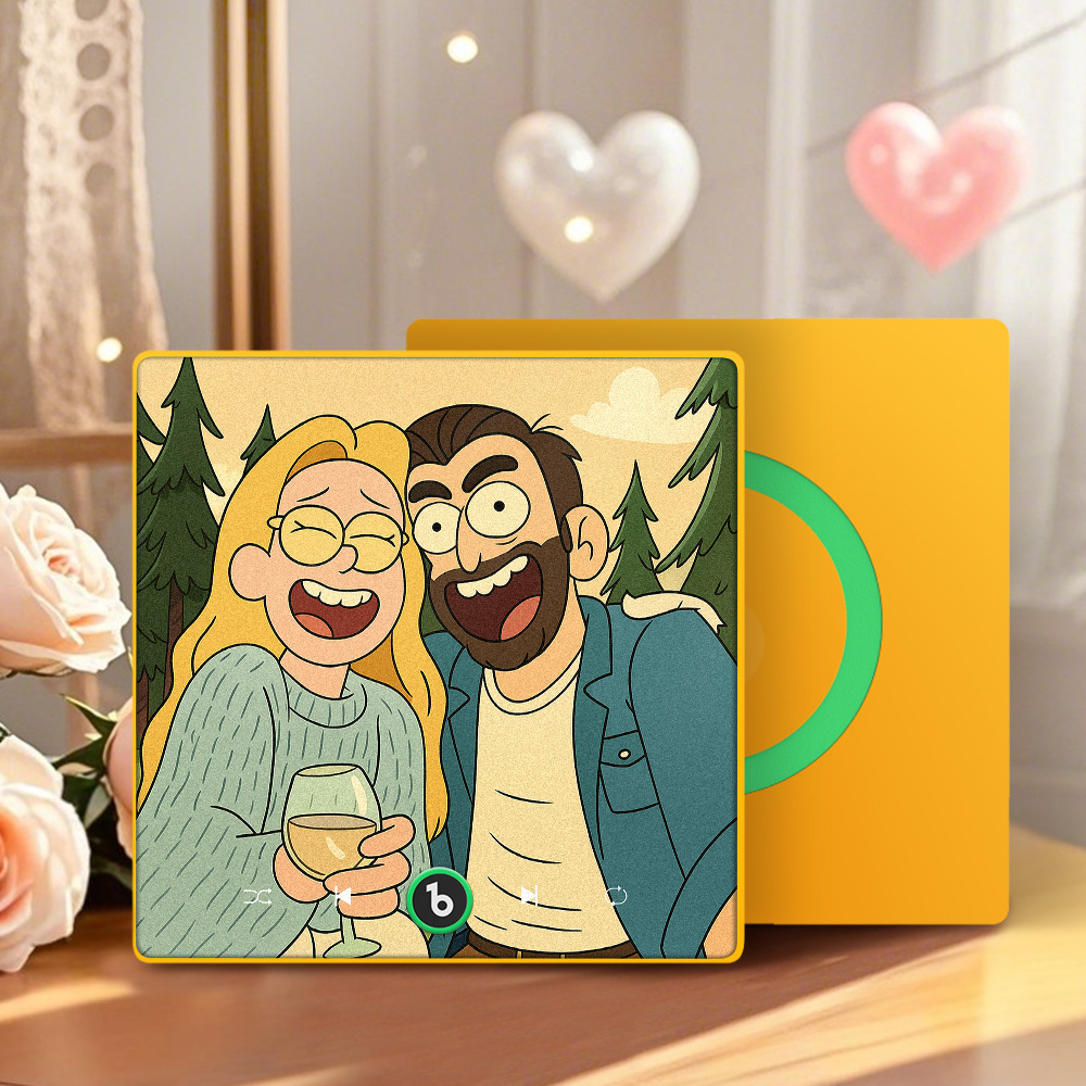 American Cartoon Style Music Fridge Magnet Custom Anime Style Personalized Fridge Magnet Unique Custom Design Best Gift Choice for Kids Friends Family Birthday Christmas Holiday Present