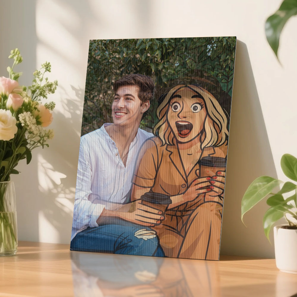 Custom lenticular photo Art Painting in Various Anime Styles Cartoon Style Gift