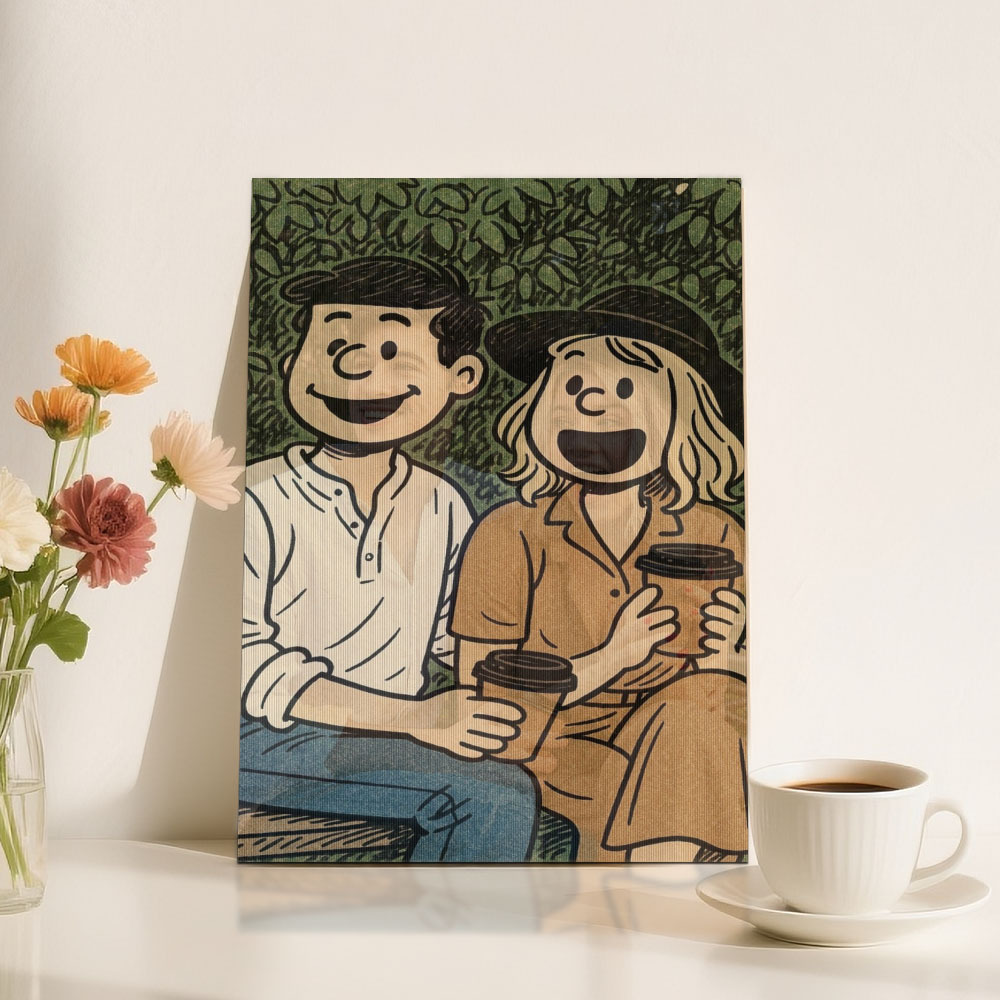 Custom lenticular photo Art Painting in Various Anime Styles Cartoon Style Gift