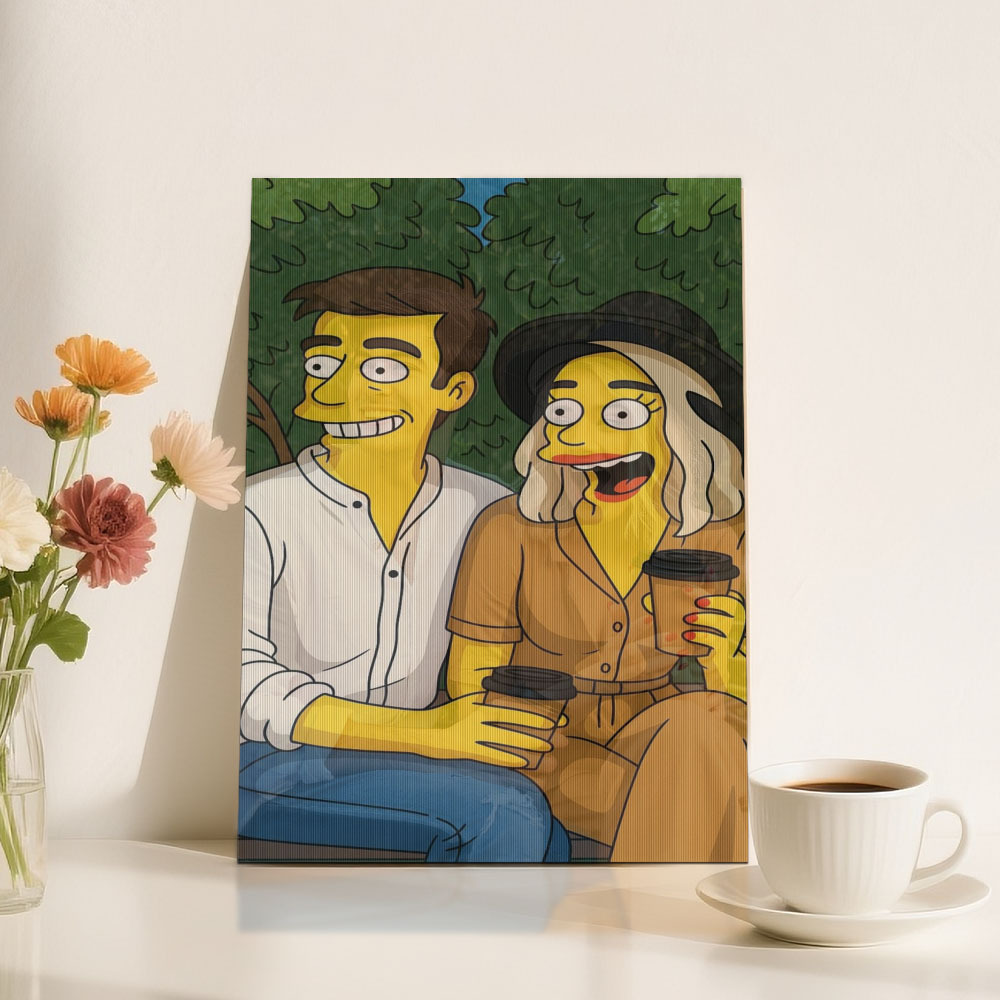 Custom lenticular photo Art Painting in Various Anime Styles Cartoon Style Gift