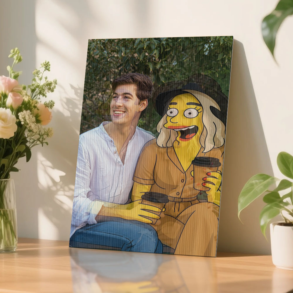 Custom lenticular photo Art Painting in Various Anime Styles Cartoon Style Gift