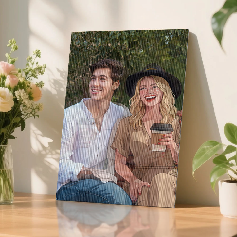 Custom lenticular photo Art Painting in Various Anime Styles Cartoon Style Gift