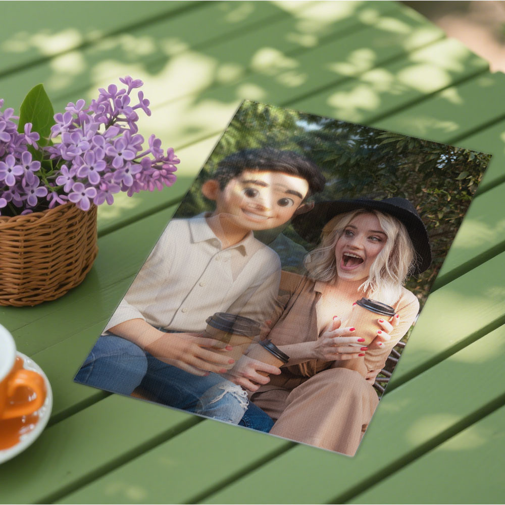 Custom lenticular photo Art Painting in Various Anime Styles Cartoon Style Gift