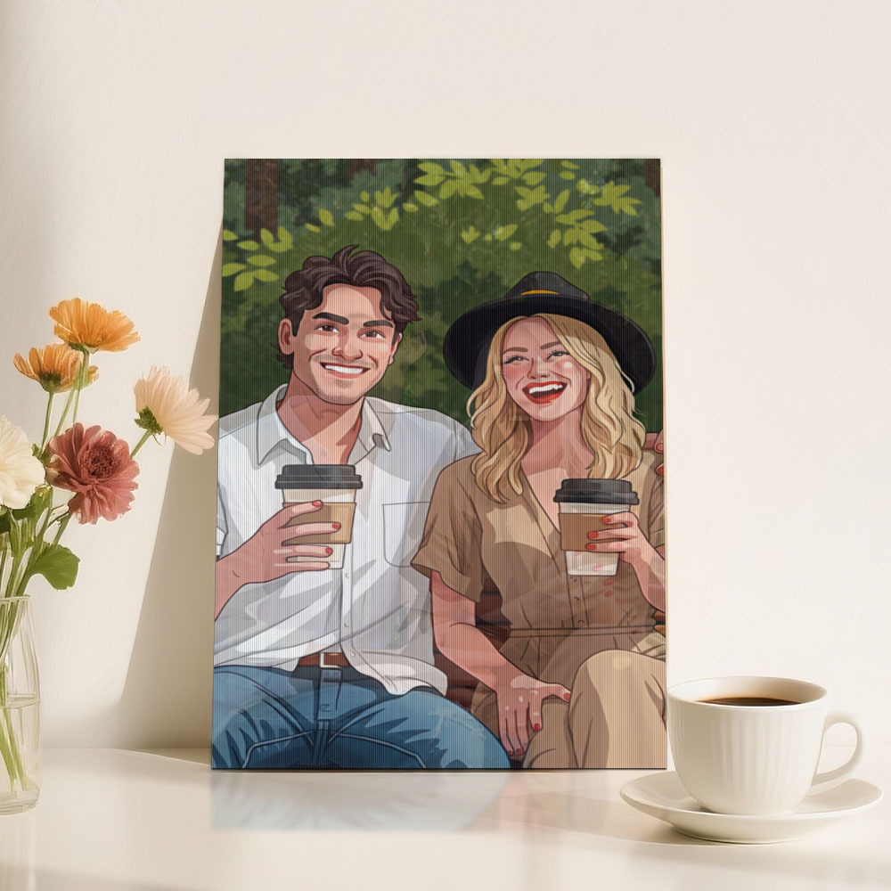 Custom lenticular photo Art Painting in Various Anime Styles Cartoon Style Gift