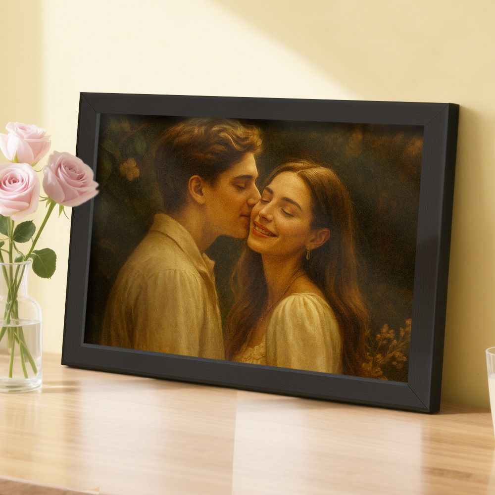  Personalized Custom Oil Painting Filter Photo Frame Gift Keepsake Home Decor Ornament    
