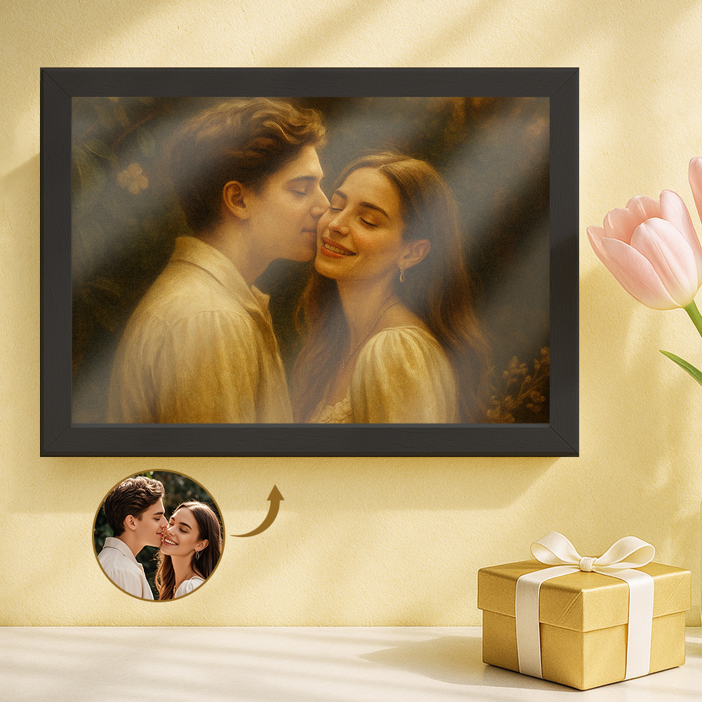  Personalized Custom Oil Painting Filter Photo Frame Gift Keepsake Home Decor Ornament    