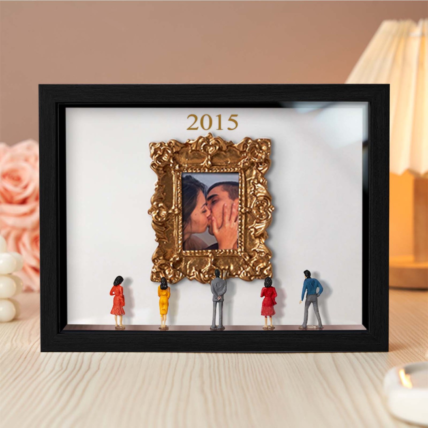 Custom Photo & Year Museum of Us Frame Gift for Someone You Love Cute Miniature Museum Gifts Meaningful Gift Family Gifts - aiprintlab