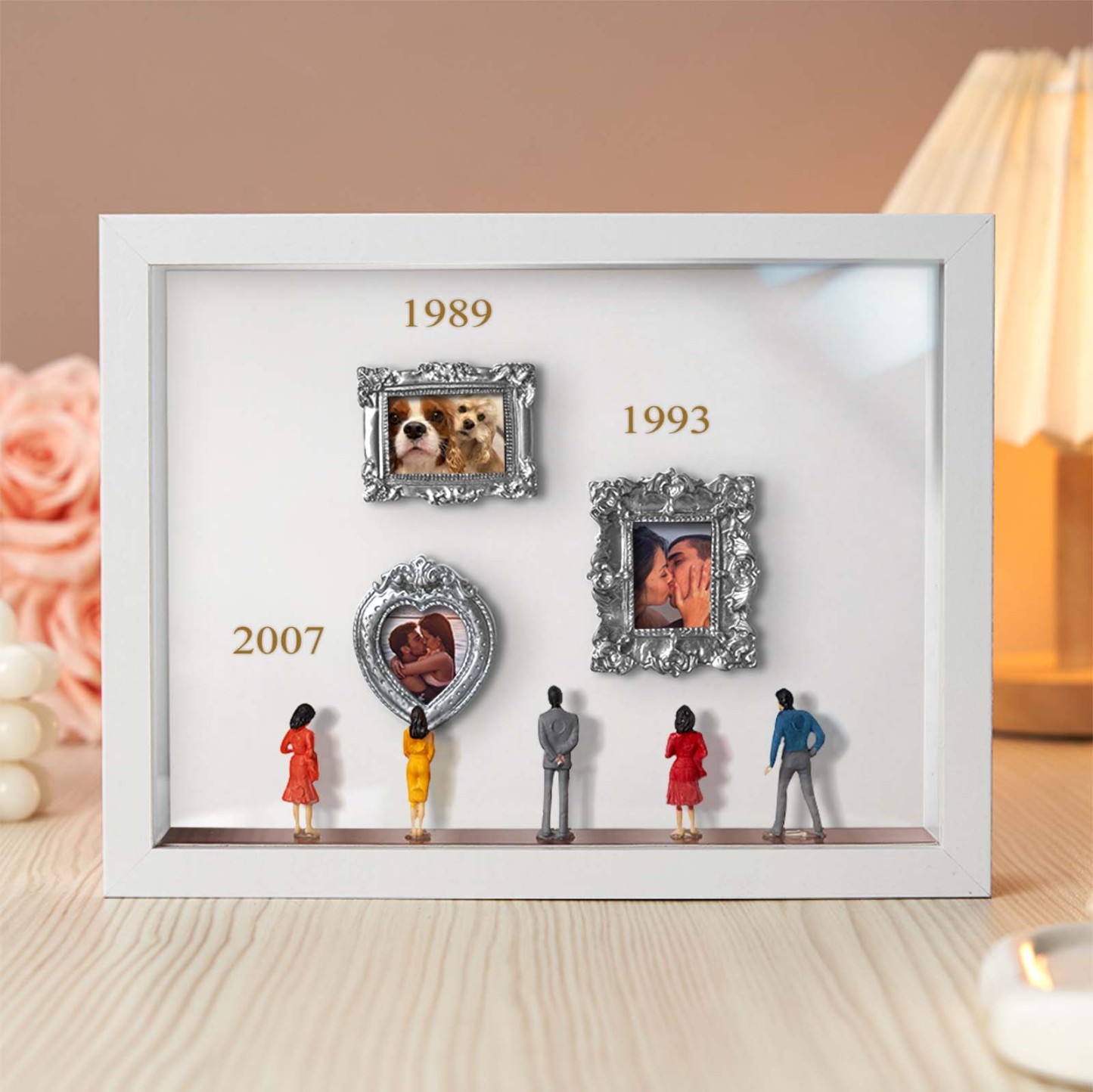 Custom Photo & Year Museum of Us Frame Gift for Someone You Love Cute Miniature Museum Gifts Meaningful Gift Family Gifts - aiprintlab