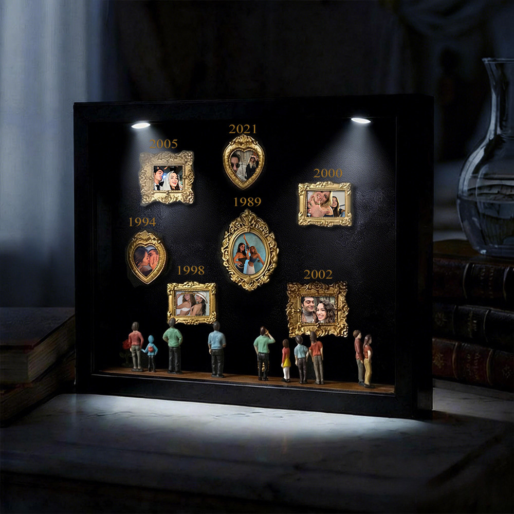 Custom Photo & Year Museum of Us Frame Gift for Someone You Love Cute Miniature Museum Gifts Meaningful Gift Family Gifts - aiprintlab