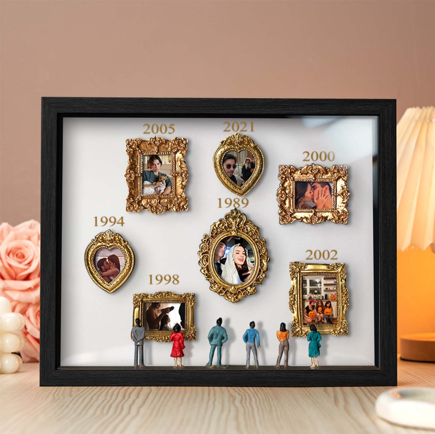 Custom Photo & Year Museum of Us Frame Gift for Someone You Love Cute Miniature Museum Gifts Meaningful Gift Family Gifts - aiprintlab