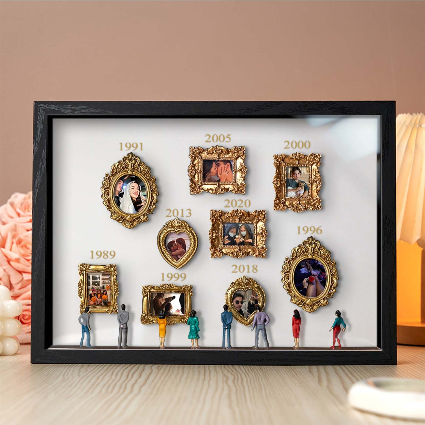 Custom Photo & Year Museum of Us Frame Gift for Someone You Love Cute Miniature Museum Gifts Meaningful Gift Family Gifts - aiprintlab