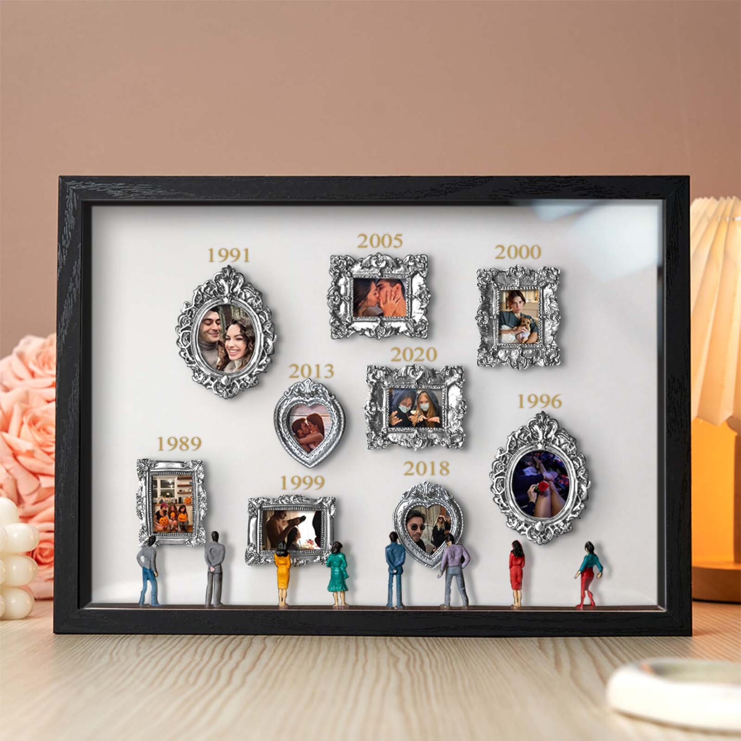 Custom Photo & Year Museum of Us Frame Gift for Someone You Love Cute Miniature Museum Gifts Meaningful Gift Family Gifts - aiprintlab