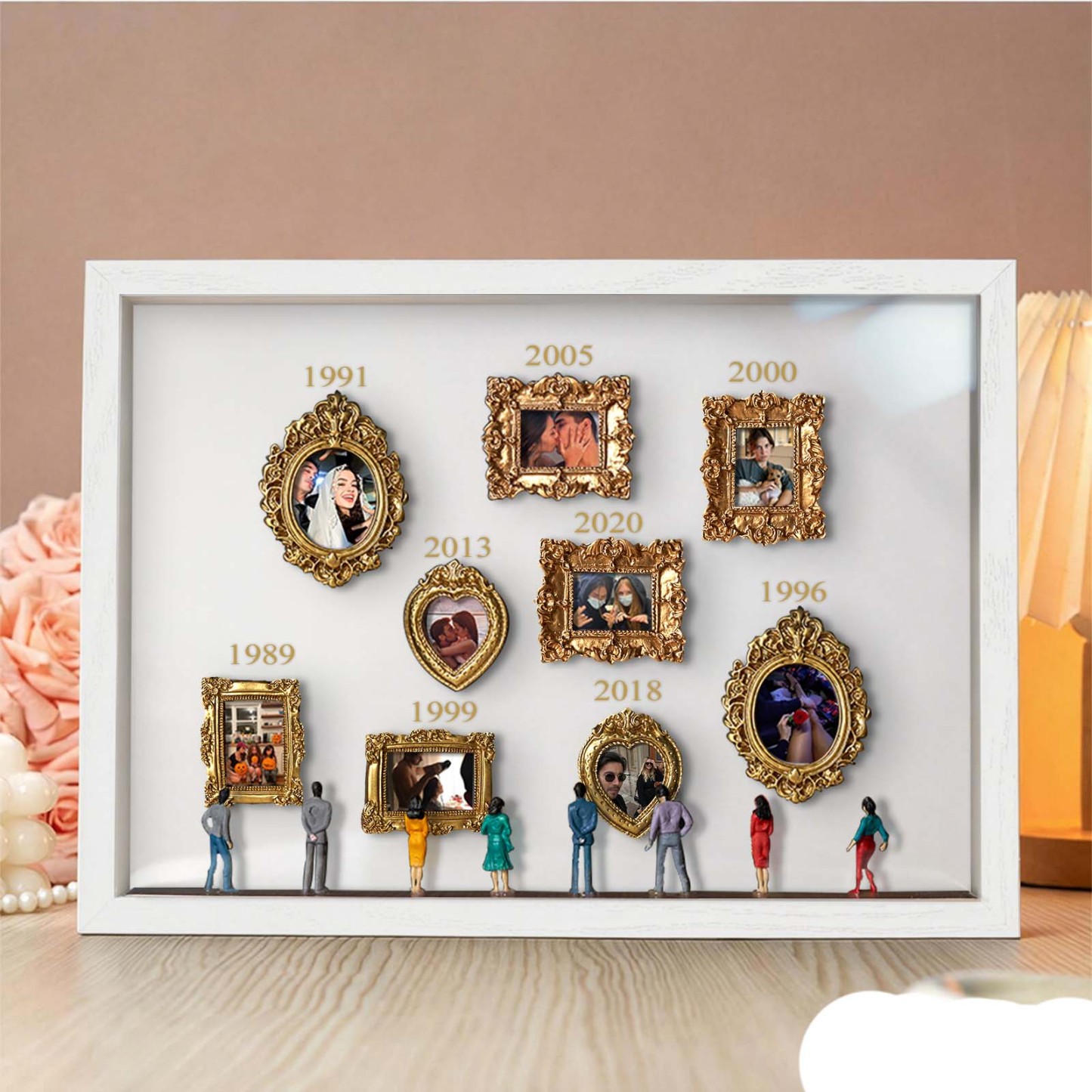 Custom Photo & Year Museum of Us Frame Gift for Someone You Love Cute Miniature Museum Gifts Meaningful Gift Family Gifts - aiprintlab