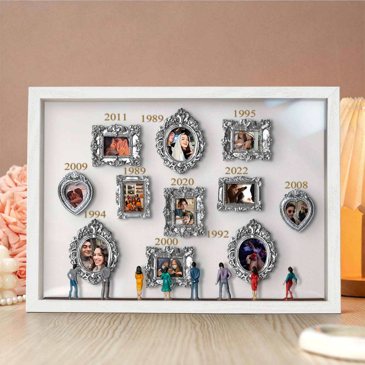 Custom Photo & Year Museum of Us Frame Gift for Someone You Love Cute Miniature Museum Gifts Meaningful Gift Family Gifts - aiprintlab