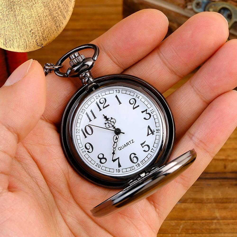 Personalized Photo Pocket Watch Cusomt Vintage Pocket Watch Custom Text Engraving Customized Date Pocket Watch Gift for Him - aiprintlab