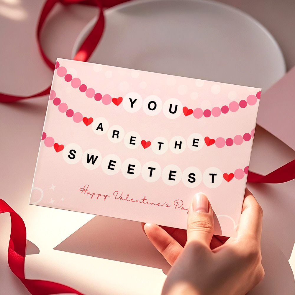 You Are The Sweetest Card Happy Valentine's Day Card Valentines Day Card