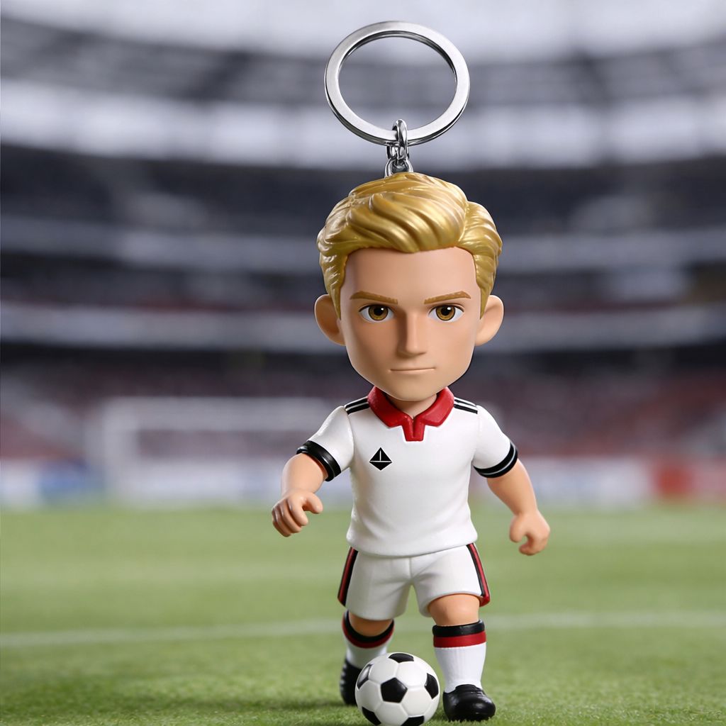 Custom 3D Mini Figure Keychain Photo to Figurine World Cup Fan  Real Madrid Football Keyring Gift for Football Lovers - aiprintlab