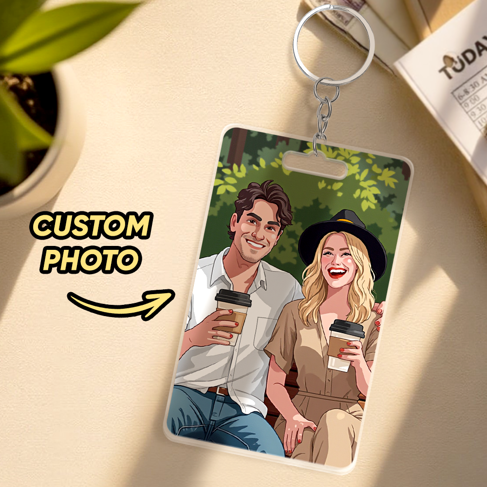 Custom AI Filter Keychain Made from Your Favorite Photo for a Unique Gift