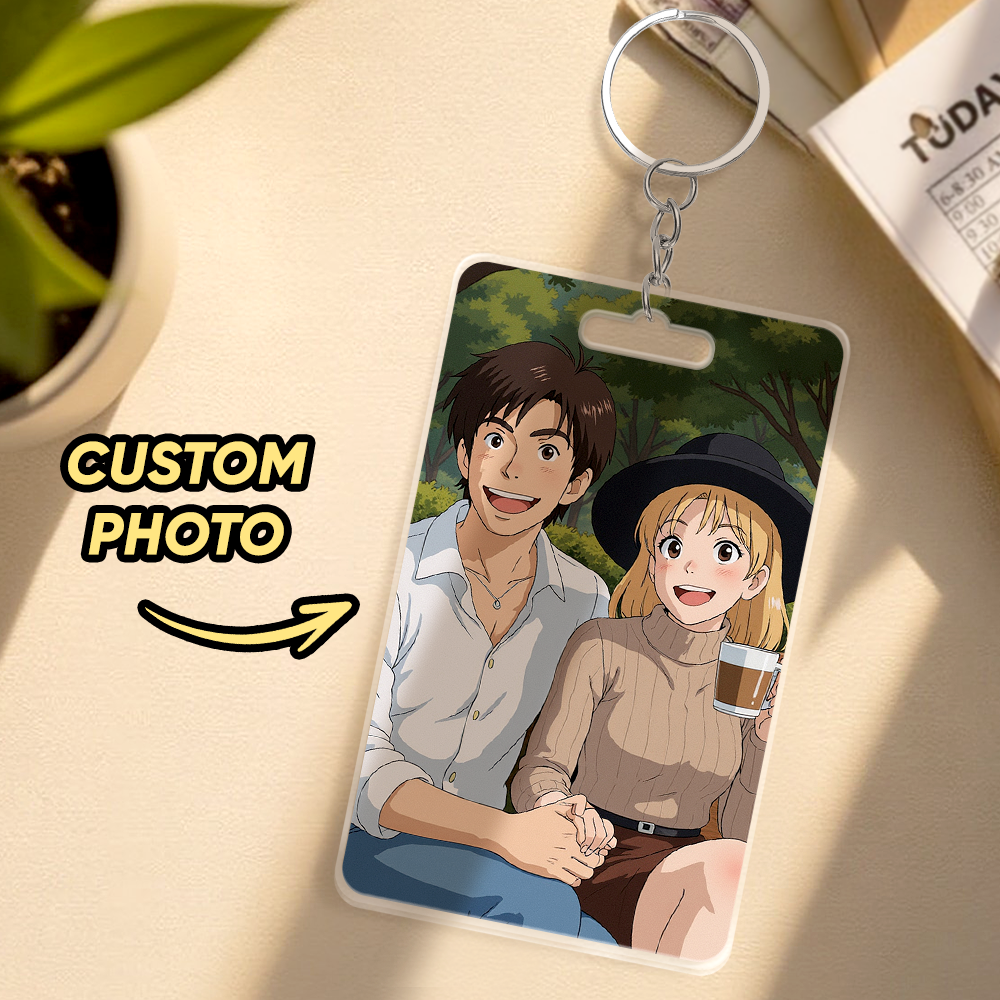 Custom AI Filter Keychain Made from Your Favorite Photo for a Unique Gift