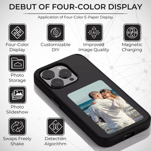 Personalized E Ink Display Phone Case Unique Custom Design Special Gift Idea