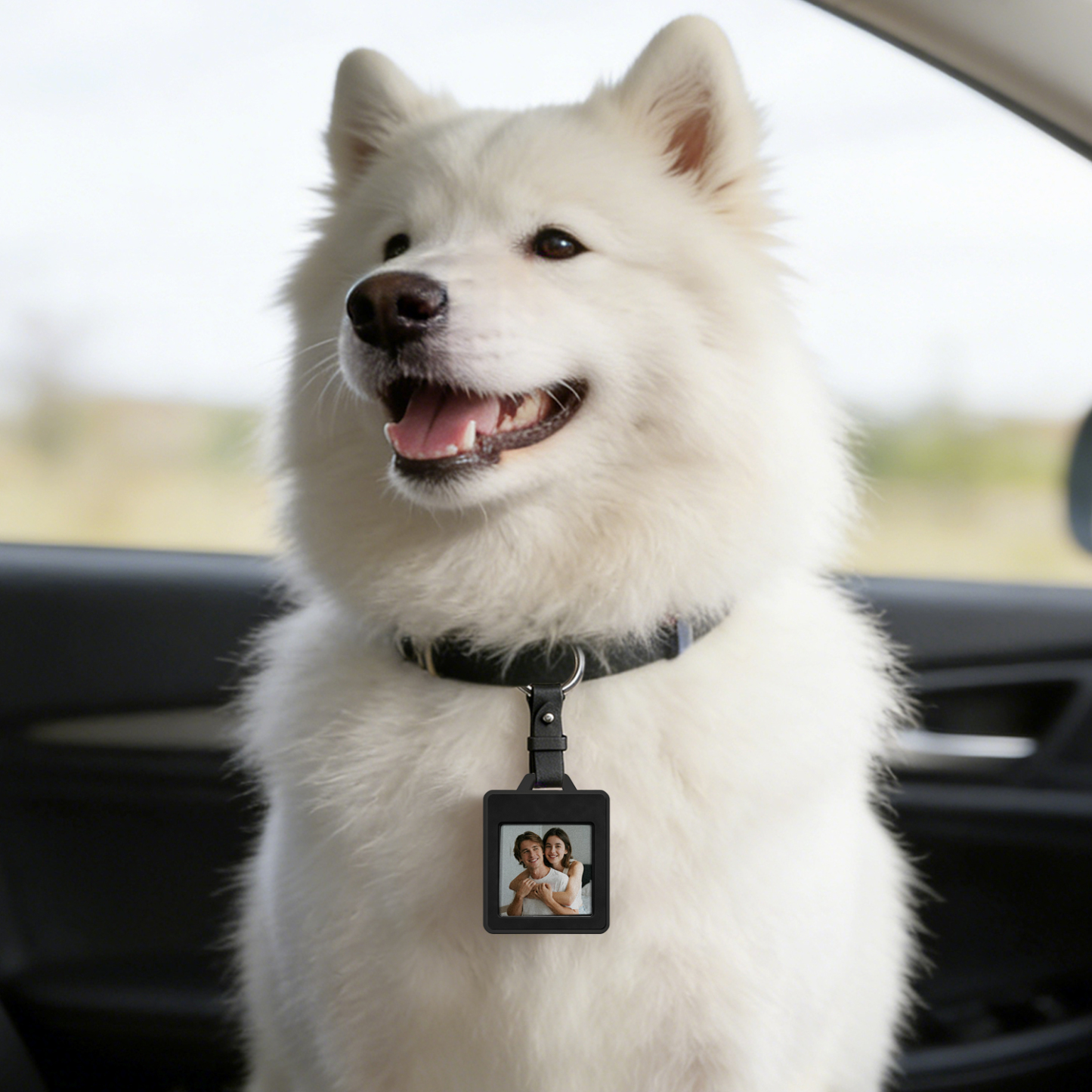 E-Ink Tag Colorful Screen Smart Tracker Keychain – Changeable Photo Display, Anti-Lost Locator with E-Ink Screen - aiprintlab