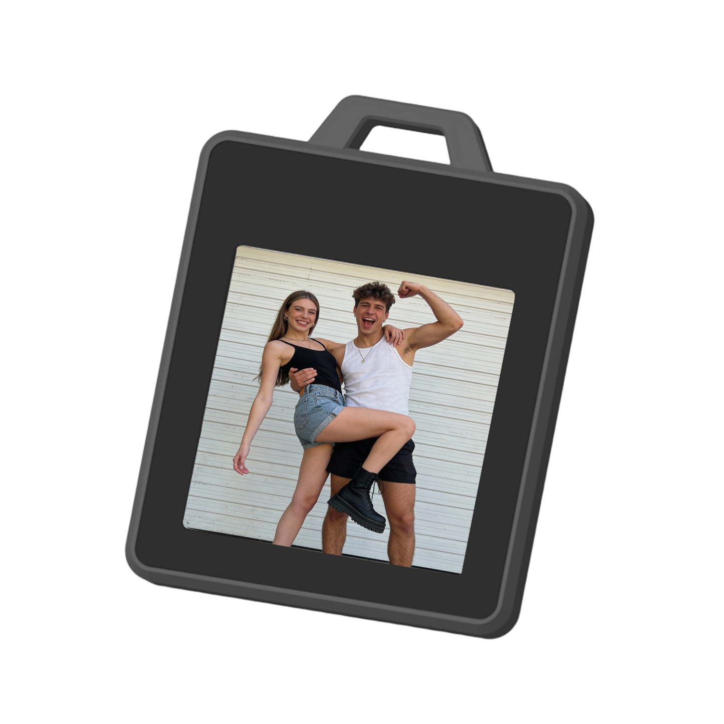 E-Ink Tag Colorful Screen Smart Tracker Keychain – Changeable Photo Display, Anti-Lost Locator with E-Ink Screen - aiprintlab