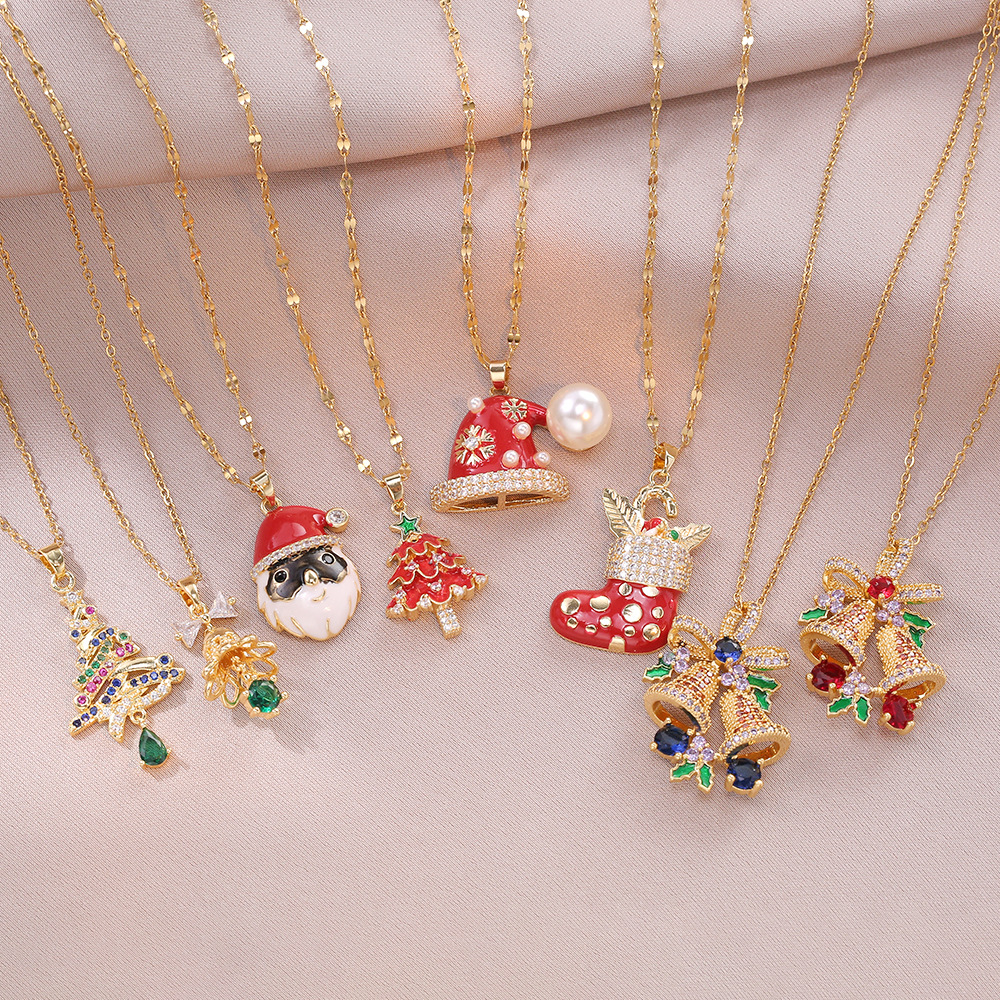 Christmas Festive Necklace Se Thoughtful Christmas Jewelry Present for Girlfriend Wife or Friend - aiprintlab