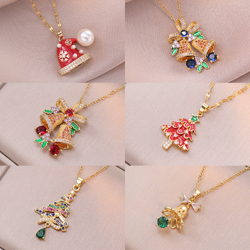Christmas Festive Necklace Se Thoughtful Christmas Jewelry Present for Girlfriend Wife or Friend - aiprintlab