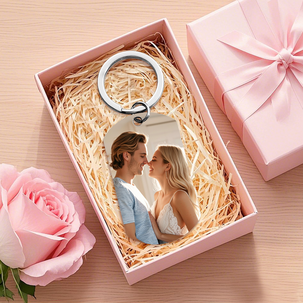 Custom Drive Safe Keychain,I Need You Here With Me,Personalise Photo Keyring,Gift For Boyfriend or Husband,Valentine's Day Gifts,Anniversary - aiprintlab