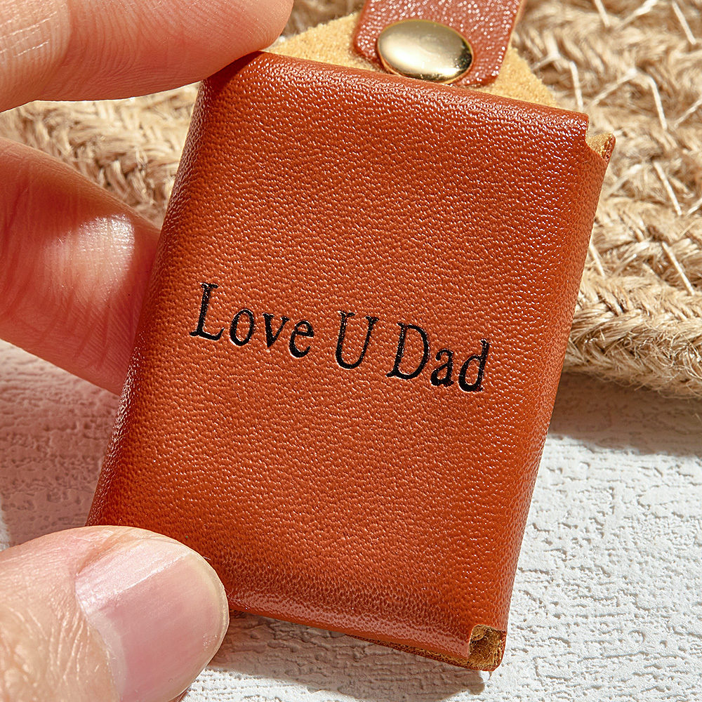 Personalized Photo Album Keychain Meaningful Gift for Dad Custom Memory Keepsake for Father’s Day - aiprintlab